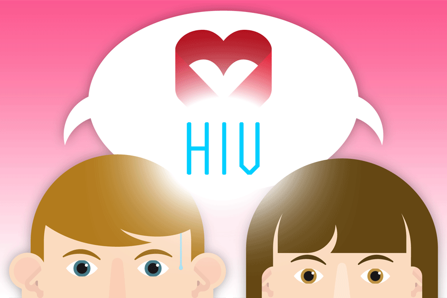 Illustration zu HIV von Rike Hofmann