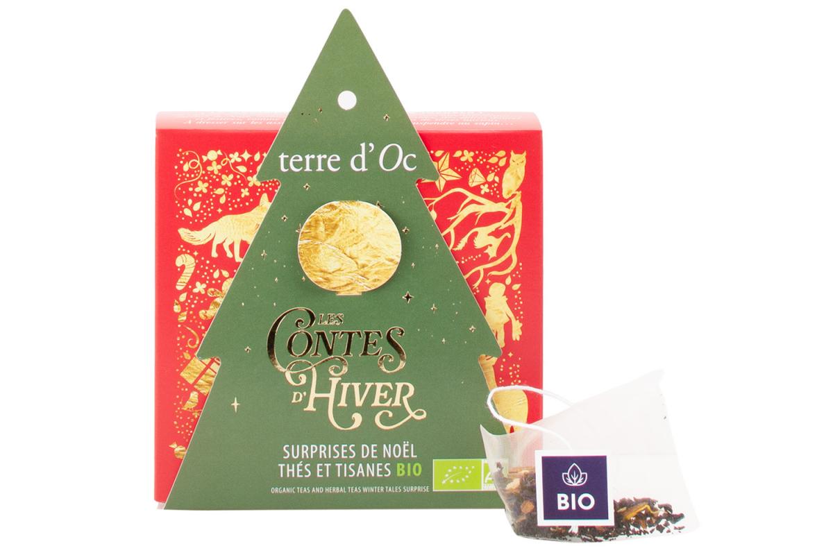 Weihnachtstee von Terre D'Oc in Tannenbaum-Schachtel